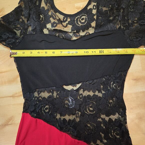 Made in‎ the USA Lace/Rayon Full Length Sexy Dress Open Back Large Stretch - Picture 12 of 15
